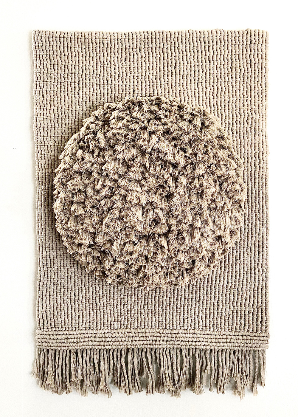 handmade knotted minimalistic macramé unique walldecoration